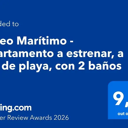 Paseo Marítimo - A Estrenar, A Pie De Playa, Con 2 Baños Apartamento *